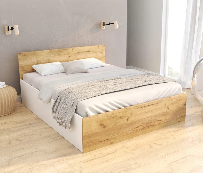 Postel PANAMA KLASIK 120x200 + rošt BÍLÁ-DUB